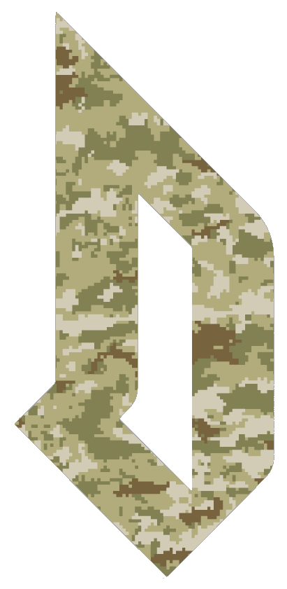 Duquesne Dukes Team Logo Salute to Service Camouflage Camo Vinyl Decal PICK SIZE