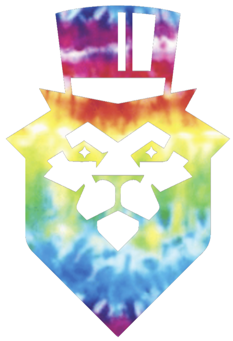Duquesne Dukes Mascot Logo Crucial Catch Cancer Tie Dye Vinyl Decal PICK SIZE