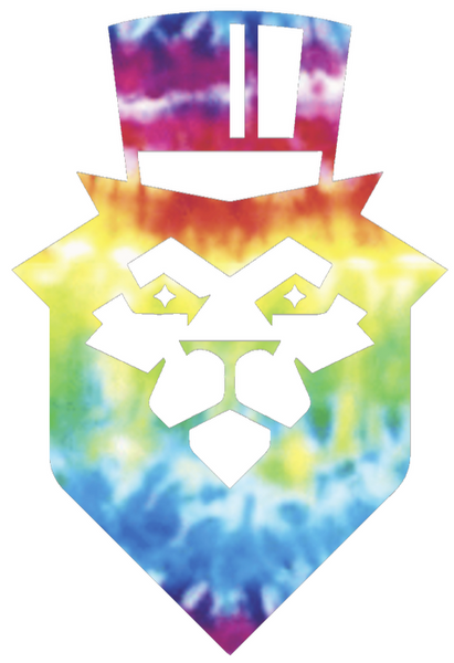 Duquesne Dukes Mascot Logo Crucial Catch Cancer Tie Dye Vinyl Decal PICK SIZE