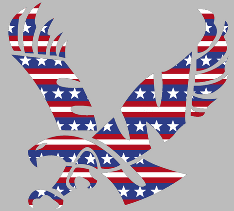 Eastern Washington Eagles Team Logo Stars & Stripes USA American Flag Vinyl Decal PICK SIZE