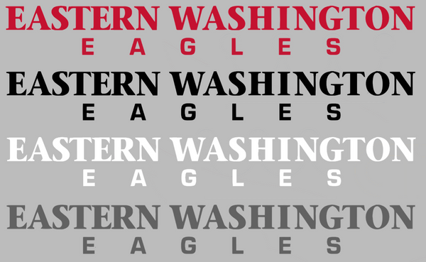 Eastern Washington Eagles Team Name Logo Premium DieCut Vinyl Decal PICK COLOR & SIZE