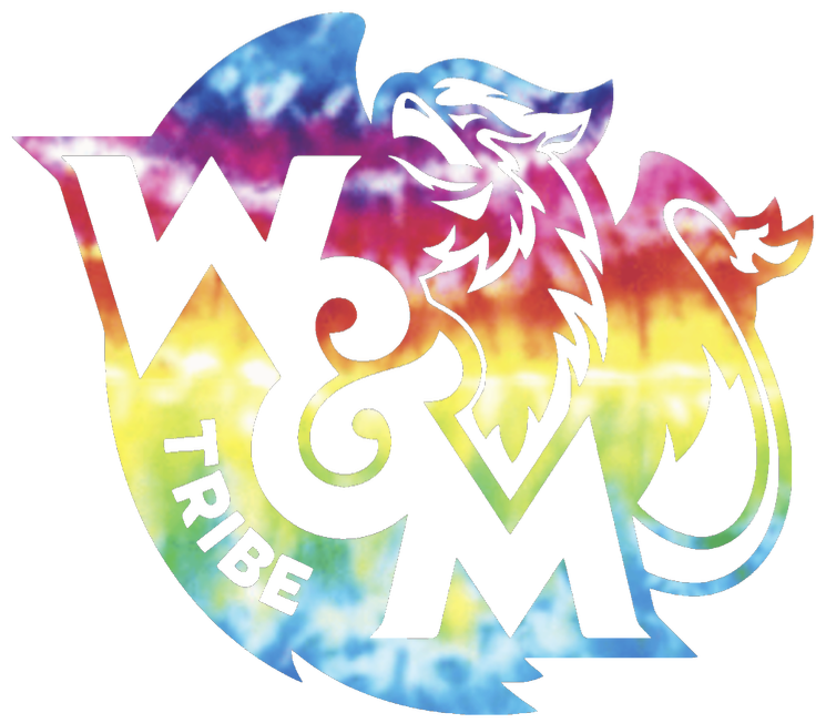 William and Mary Tribe Team Logo Crucial Catch Cancer Tie Dye Vinyl Decal PICK SIZE