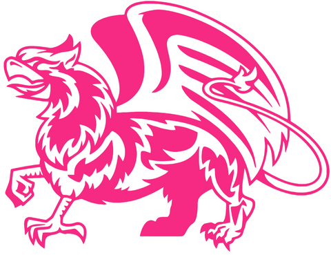 William and Mary Tribe HOT PINK Mascot Logo Premium DieCut Vinyl Decal PICK SIZE
