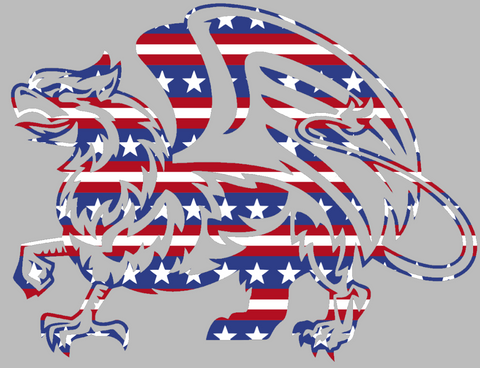 William and Mary Tribe Mascot Logo Stars & Stripes USA American Flag Vinyl Decal PICK SIZE