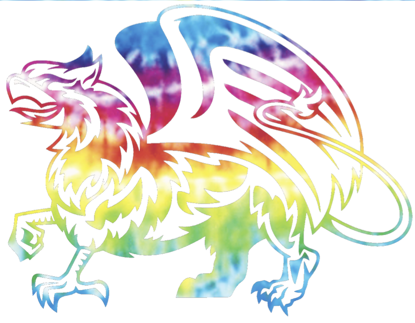 William and Mary Tribe Mascot Logo Crucial Catch Cancer Tie Dye Vinyl Decal PICK SIZE