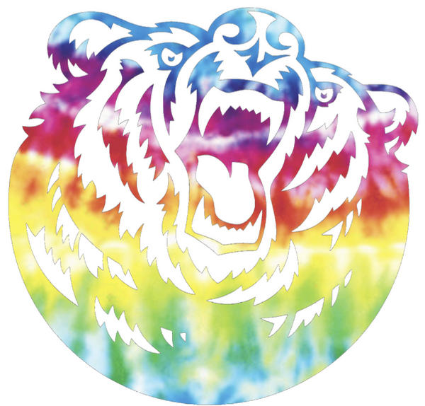 Belmont Bruins Team Logo Crucial Catch Cancer Tie Dye Vinyl Decal PICK SIZE