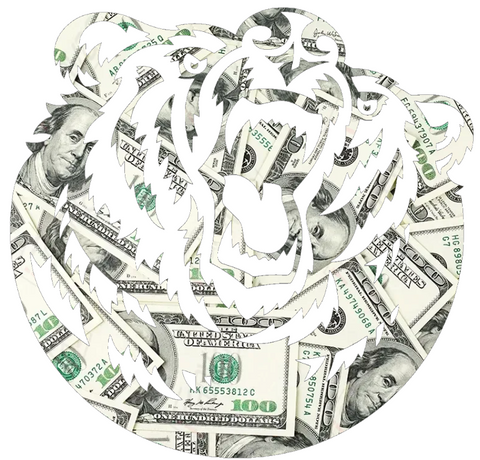 Belmont Bruins Team Logo Money Print Premium DieCut Vinyl Decal PICK SIZE