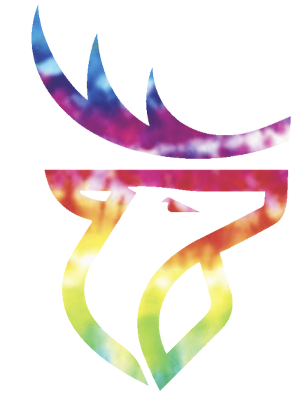 Edmonton Elks Team Logo Crucial Catch Cancer Tie Dye Vinyl Decal PICK SIZE