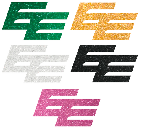 Edmonton Elks Metallic Sparkle EE Logo Premium DieCut Vinyl Decal PICK COLOR & SIZE