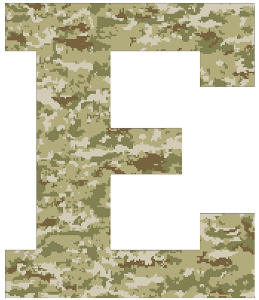 Eastern Michigan Eagles Team Logo Salute to Service Camouflage Camo Vinyl Decal PICK SIZE