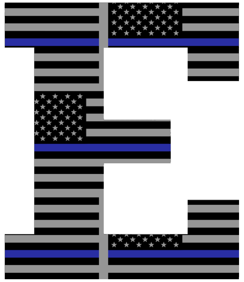 Eastern Michigan Eagles Team Logo Thin Blue Line American Flag Premium DieCut Vinyl Decal PICK SIZE
