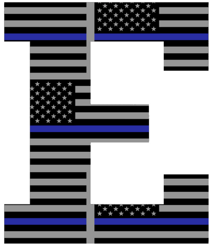 Eastern Michigan Eagles Team Logo Thin Blue Line American Flag Premium DieCut Vinyl Decal PICK SIZE