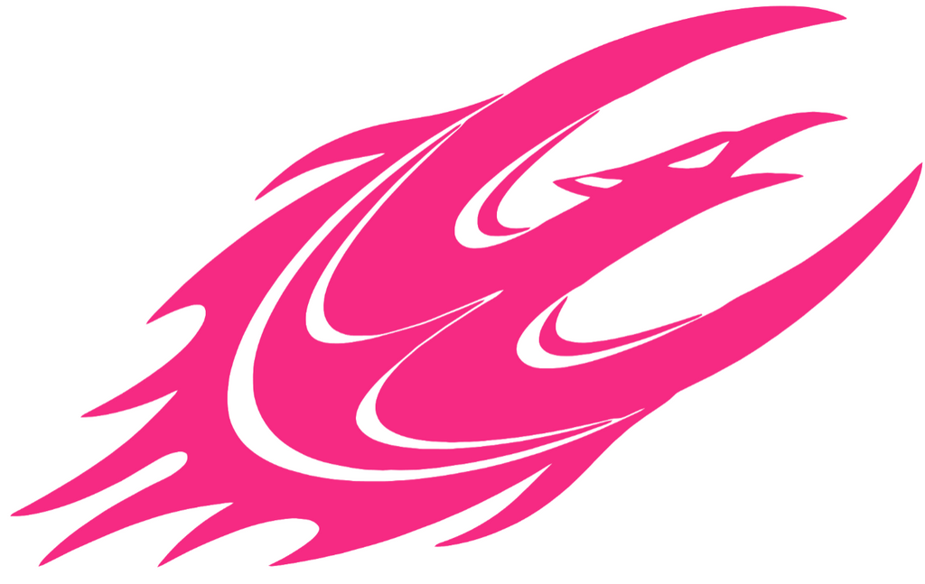 Elon Phoenix HOT PINK Team Logo Premium DieCut Vinyl Decal PICK SIZE