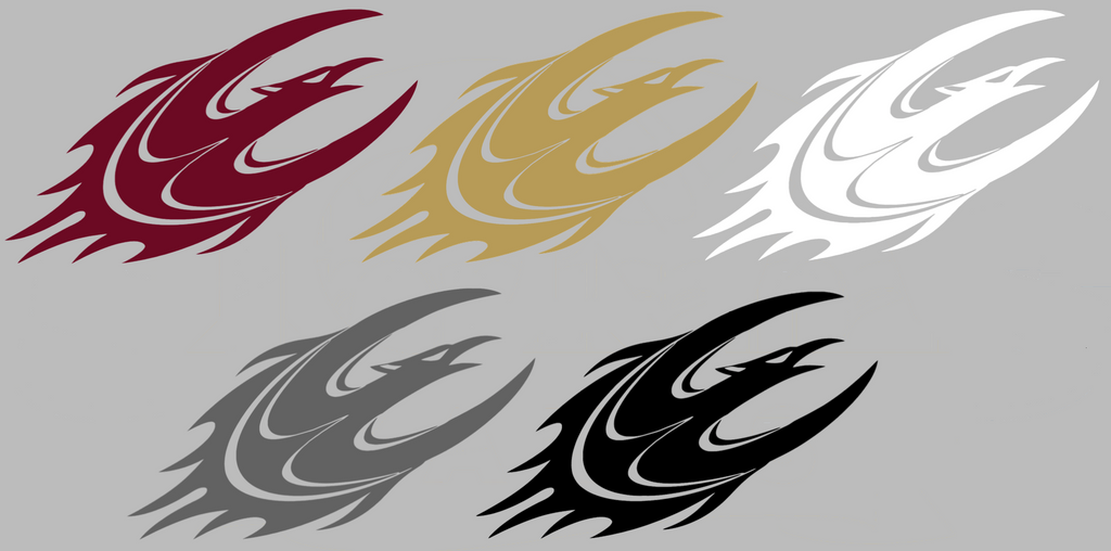 Elon Phoenix Team Logo Premium DieCut Vinyl Decal PICK COLOR & SIZE