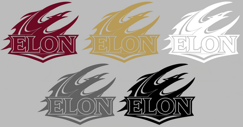 Elon Phoenix Alternate Logo Premium DieCut Vinyl Decal PICK COLOR & SIZE