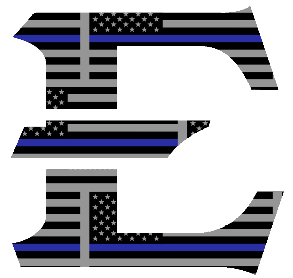 ETSU Buccaneers Thin Blue Line Team Logo American Flag Premium DieCut Vinyl Decal PICK SIZE