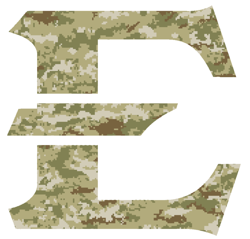 ETSU Buccaneers Salute to Service Team Logo Camouflage Camo Vinyl Decal PICK SIZE