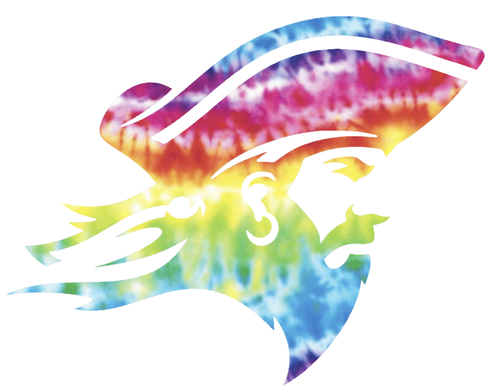 ETSU Buccaneers Crucial Catch Cancer Mascot Logo Tie Dye Vinyl Decal PICK SIZE