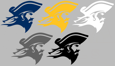 ETSU Buccaneers Mascot Logo Premium DieCut Vinyl Decal PICK COLOR & SIZE