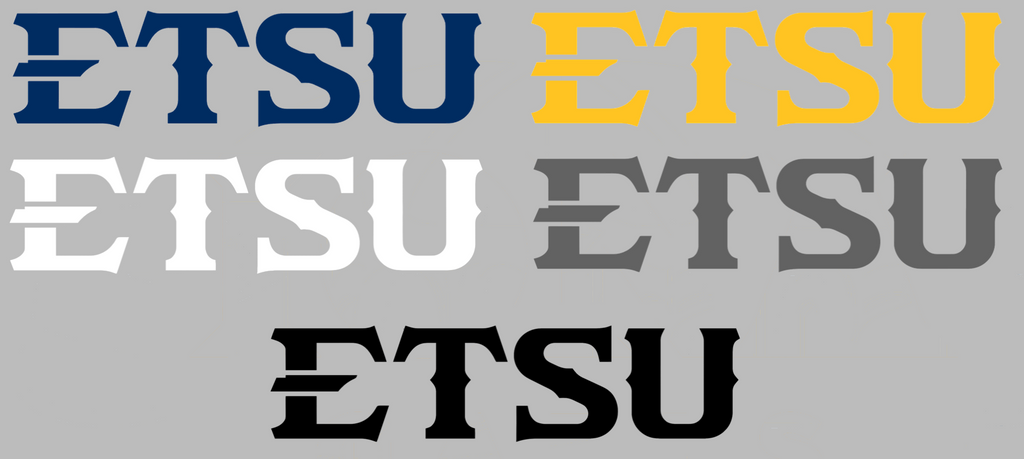 ETSU Buccaneers ETSU Logo Premium DieCut Vinyl Decal PICK COLOR & SIZE