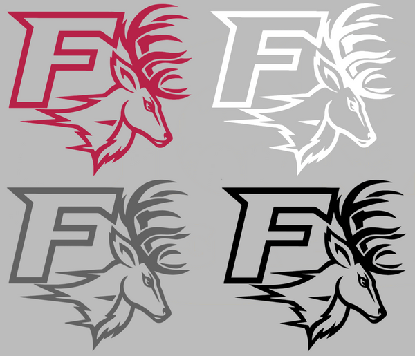 Fairfield Stags Alternate Logo Premium DieCut Vinyl Decal PICK COLOR & SIZE