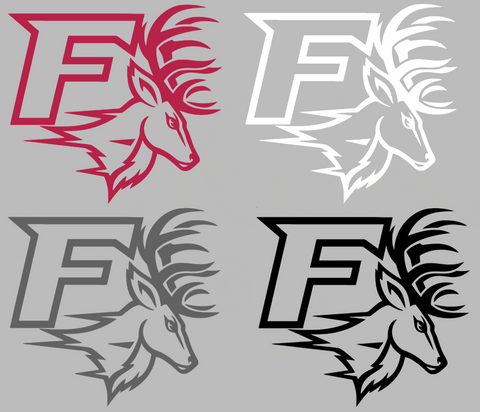 Fairfield Stags Alternate Logo Premium DieCut Vinyl Decal PICK COLOR & SIZE