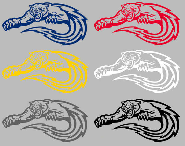 FIU Panthers Retro Throwback Logo Premium DieCut Vinyl Decal PICK COLOR & SIZE