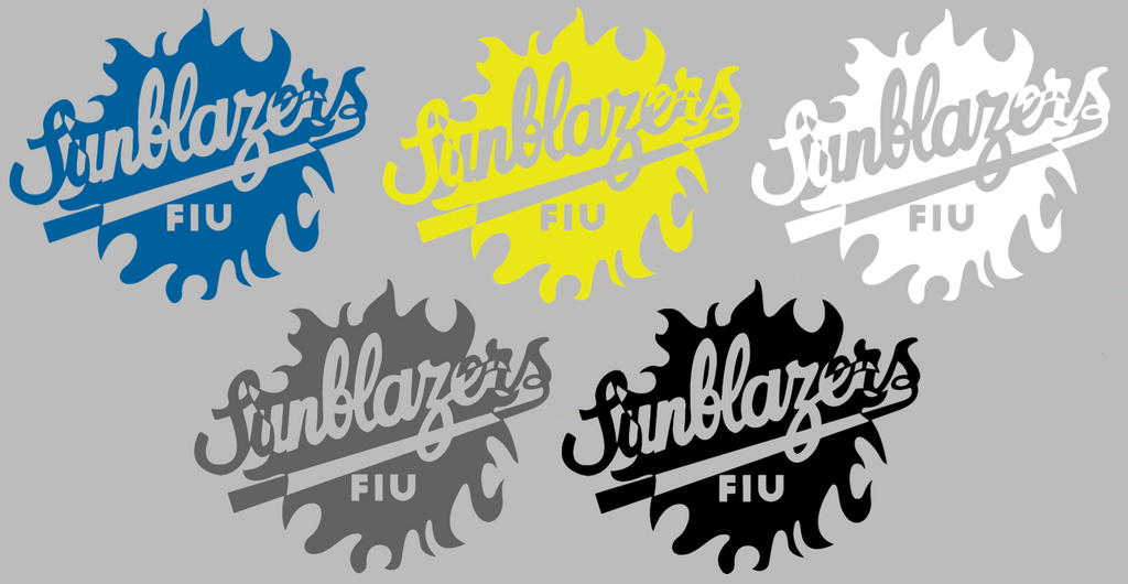 FIU Panthers Retro Throwback Logo Premium DieCut Vinyl Decal PICK COLOR & SIZE