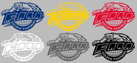 FIU Panthers Retro Throwback Logo Premium DieCut Vinyl Decal PICK COLOR & SIZE
