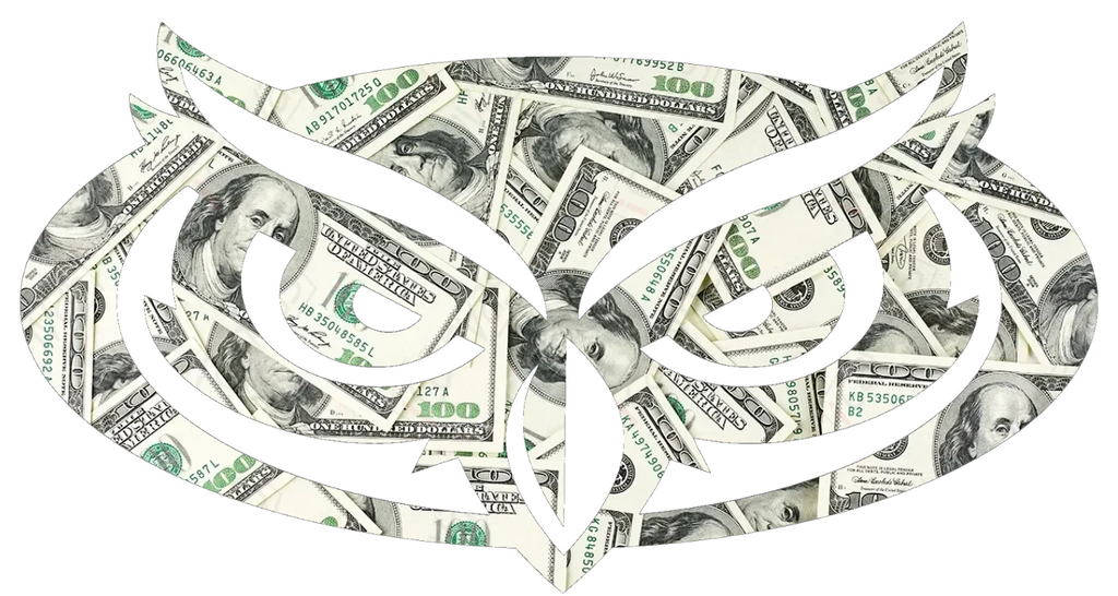 Florida Atlantic Owls Team Logo Money Print Premium DieCut Vinyl Decal PICK SIZE