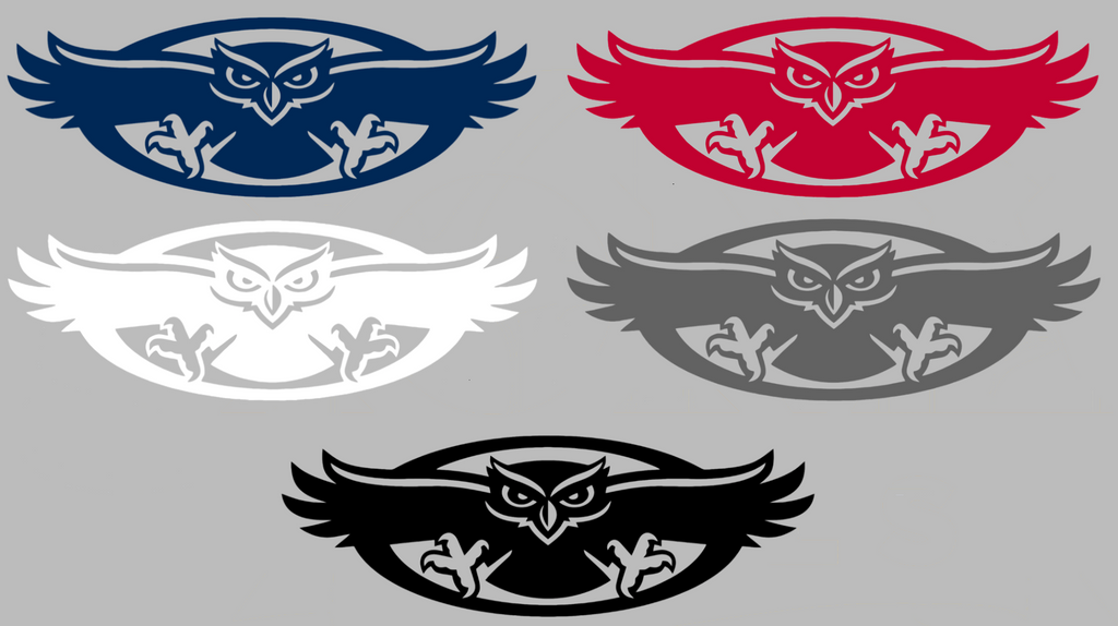 Florida Atlantic Owls Retro Throwback Logo Premium DieCut Vinyl Decal PICK COLOR & SIZE