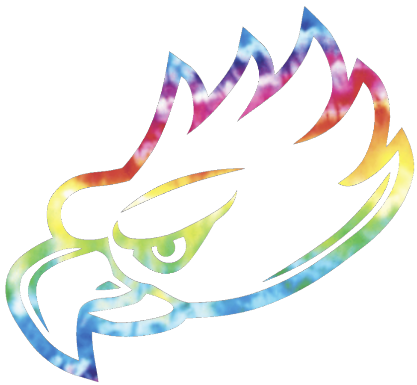 Florida Gulf Coast Eagles Team Logo Crucial Catch Cancer Tie Dye Vinyl Decal PICK SIZE