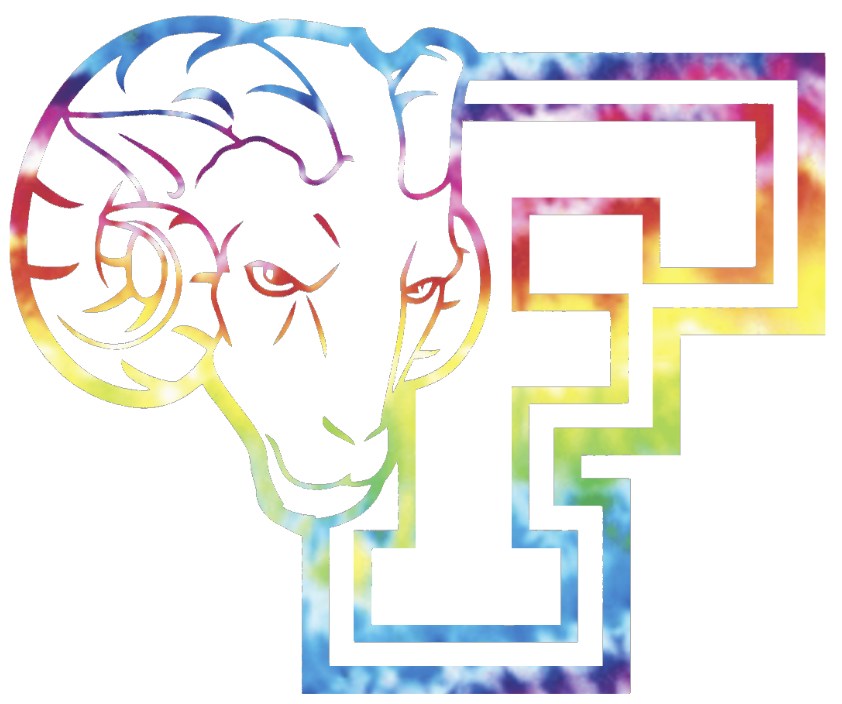 Fordham Rams Team Logo Crucial Catch Cancer Tie Dye Vinyl Decal PICK SIZE