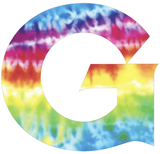 Georgetown Hoyas Team Logo Crucial Catch Cancer Tie Dye Vinyl Decal PICK SIZE