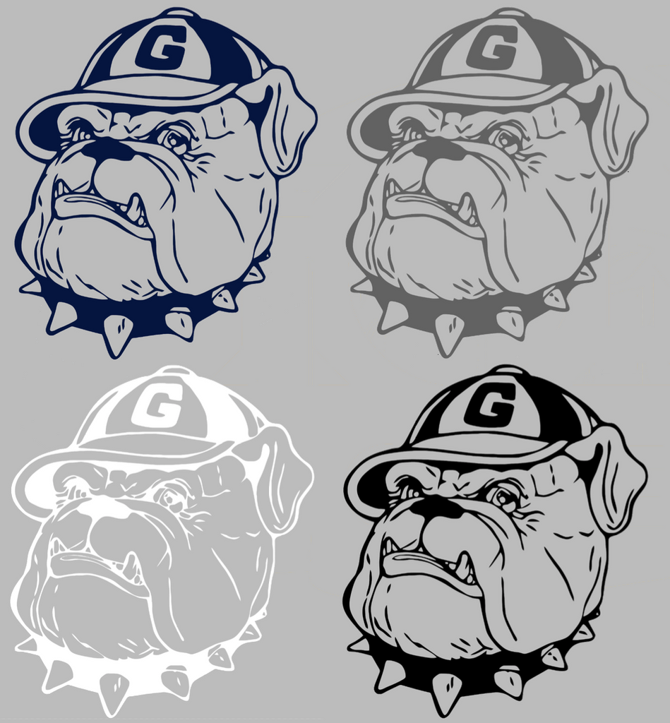 Georgetown Hoyas Retro Throwback Logo Premium DieCut Vinyl Decal PICK COLOR & SIZE
