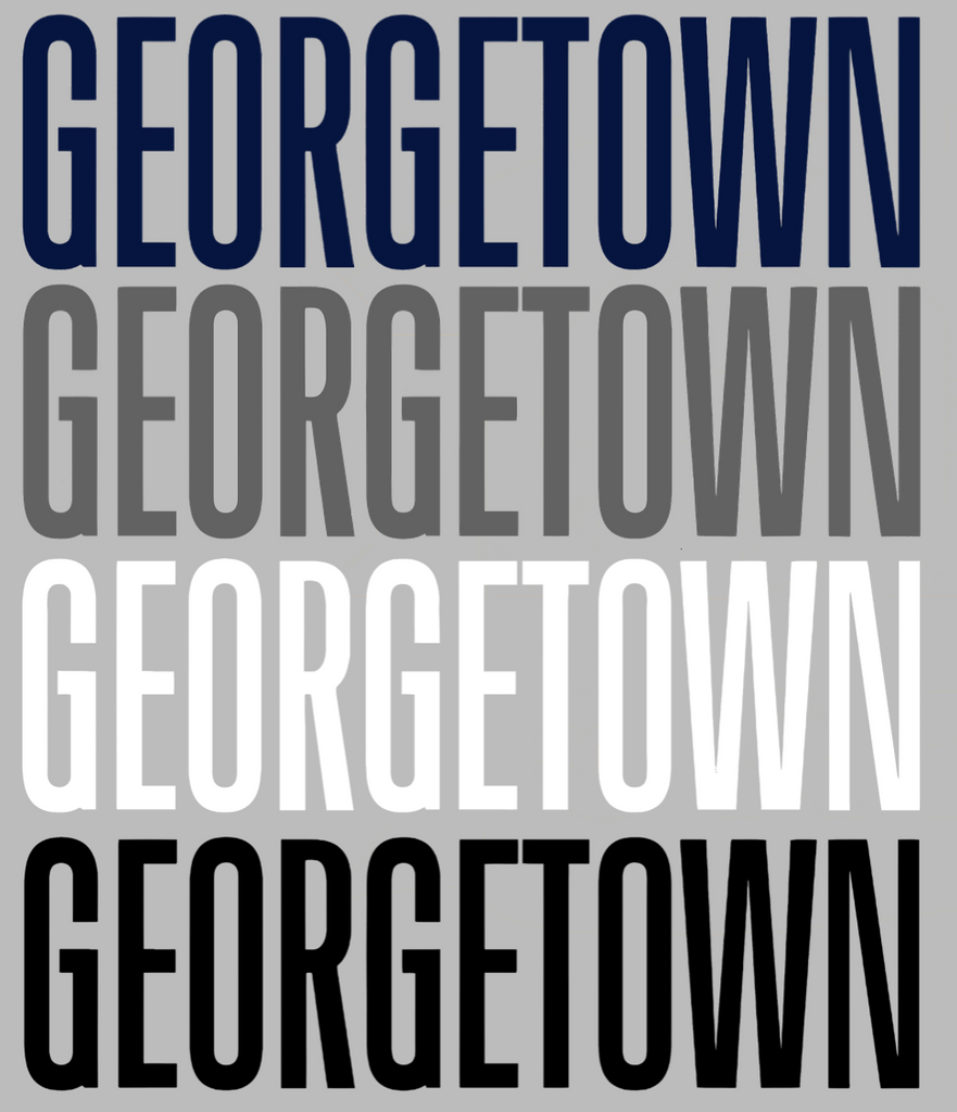 Georgetown Hoyas Team Name Logo Premium DieCut Vinyl Decal PICK COLOR & SIZE