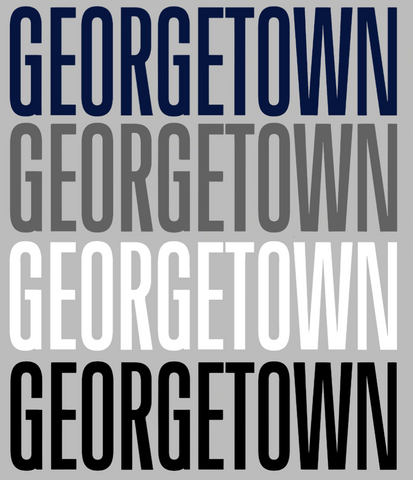 Georgetown Hoyas Team Name Logo Premium DieCut Vinyl Decal PICK COLOR & SIZE