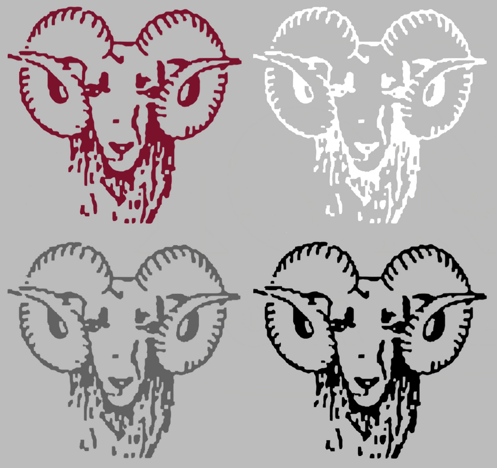 Fordham Rams Retro Throwback Logo Premium DieCut Vinyl Decal PICK COLOR & SIZE