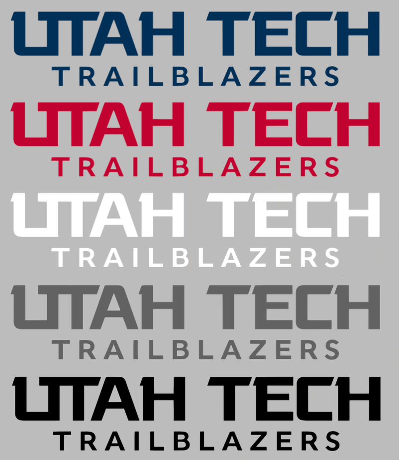 Utah Tech Trailblazers Team Name Logo Premium DieCut Vinyl Decal PICK COLOR & SIZE
