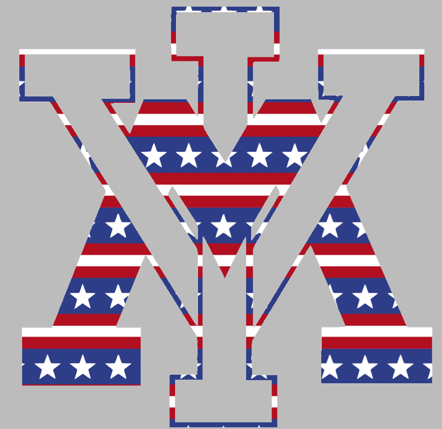 VMI Keydets Team Logo Stars & Stripes USA American Flag Vinyl Decal PICK SIZE