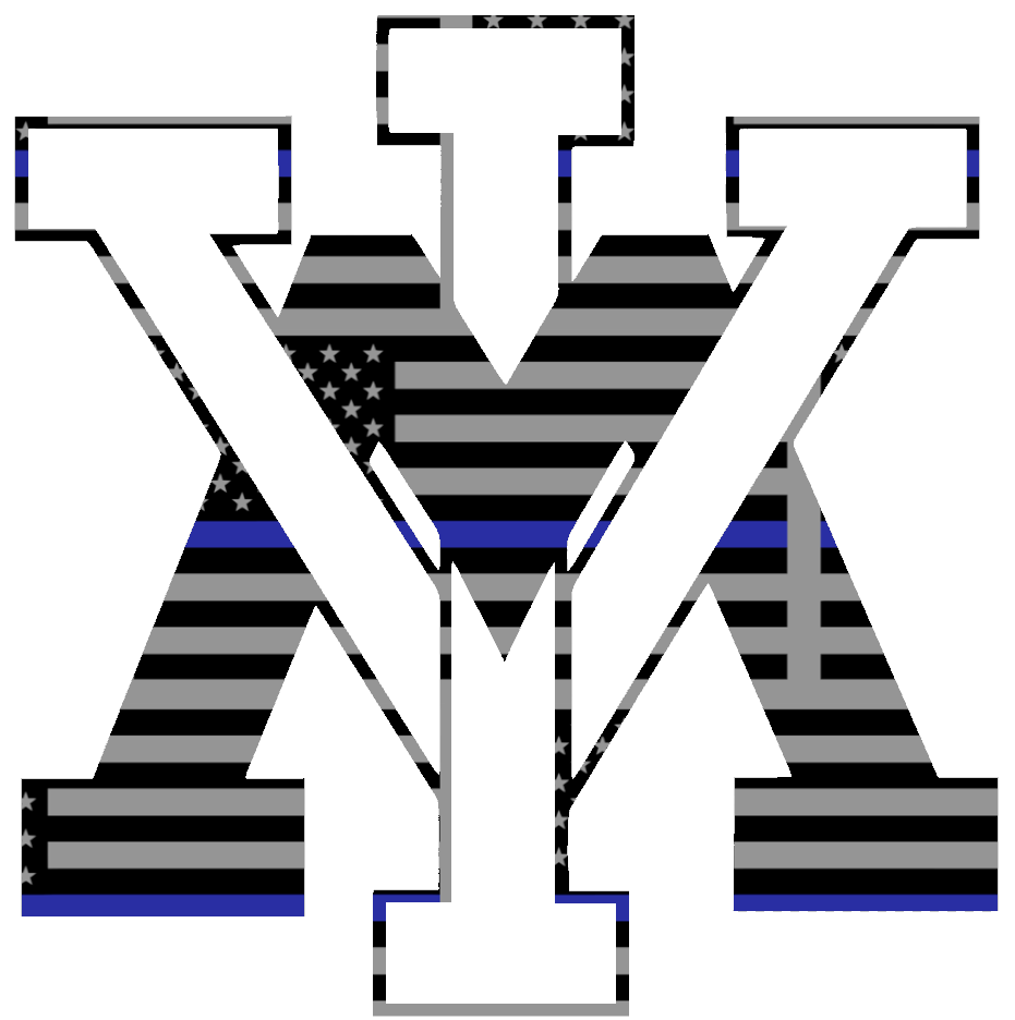 VMI Keydets Team Logo Thin Blue Line American Flag Premium DieCut Vinyl Decal PICK SIZE