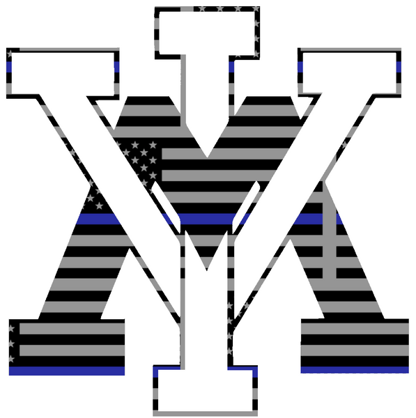 VMI Keydets Team Logo Thin Blue Line American Flag Premium DieCut Vinyl Decal PICK SIZE