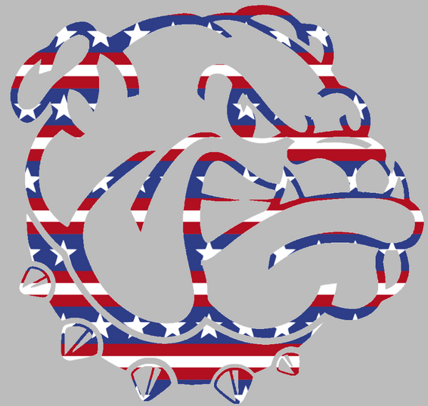 Western Illinois Leathernecks Team Logo Stars & Stripes USA American Flag Vinyl Decal PICK SIZE