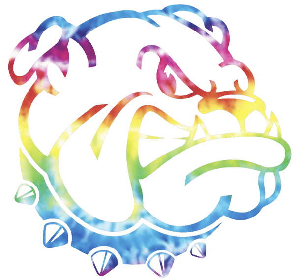 Western Illinois Leathernecks Team Logo Crucial Catch Cancer Tie Dye Vinyl Decal PICK SIZE