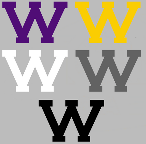 Western Illinois Leathernecks Alternate W Logo Premium DieCut Vinyl Decal PICK COLOR & SIZE