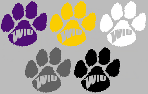 Western Illinois Leathernecks Retro Throwback Logo Premium DieCut Vinyl Decal PICK COLOR & SIZE