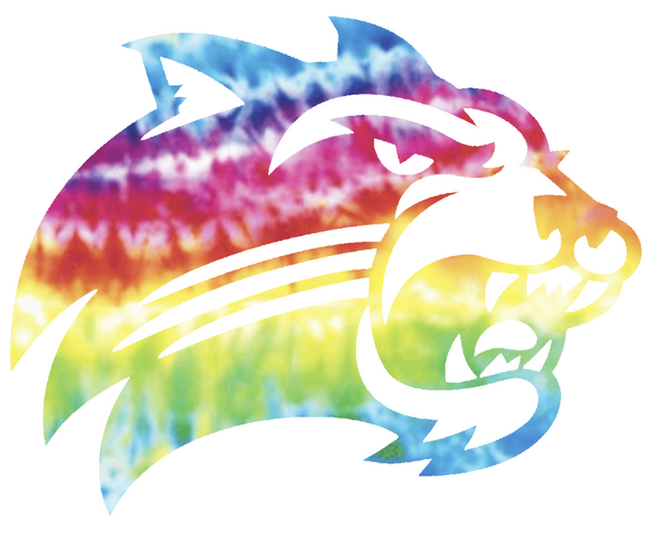 Western Carolina Catamounts Team Logo Crucial Catch Cancer Tie Dye Vinyl Decal PICK SIZE