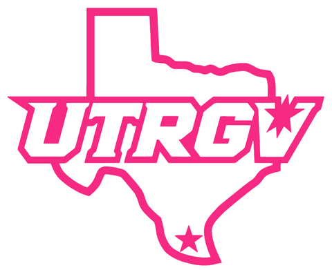 UTRGV Vaqueros HOT PINK Team Logo Premium DieCut Vinyl Decal PICK SIZE