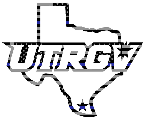 UTRGV Vaqueros Team Logo Thin Blue Line American Flag Premium DieCut Vinyl Decal PICK SIZE
