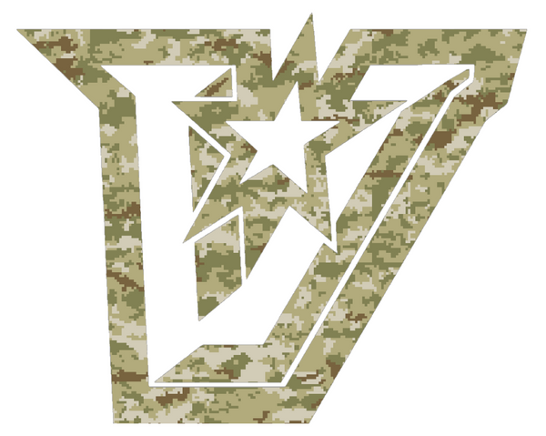 UTRGV Vaqueros Alternate V Logo Salute to Service Camouflage Camo Vinyl Decal PICK SIZE